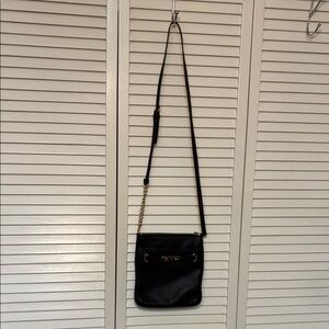 Coach Black Crossbody Bag with Gold Accents